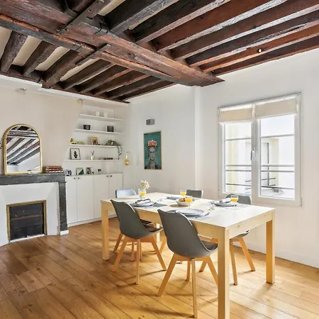 Bnbnook - Bright 2br Near Louvre & Pompidou Lägenhet Paris